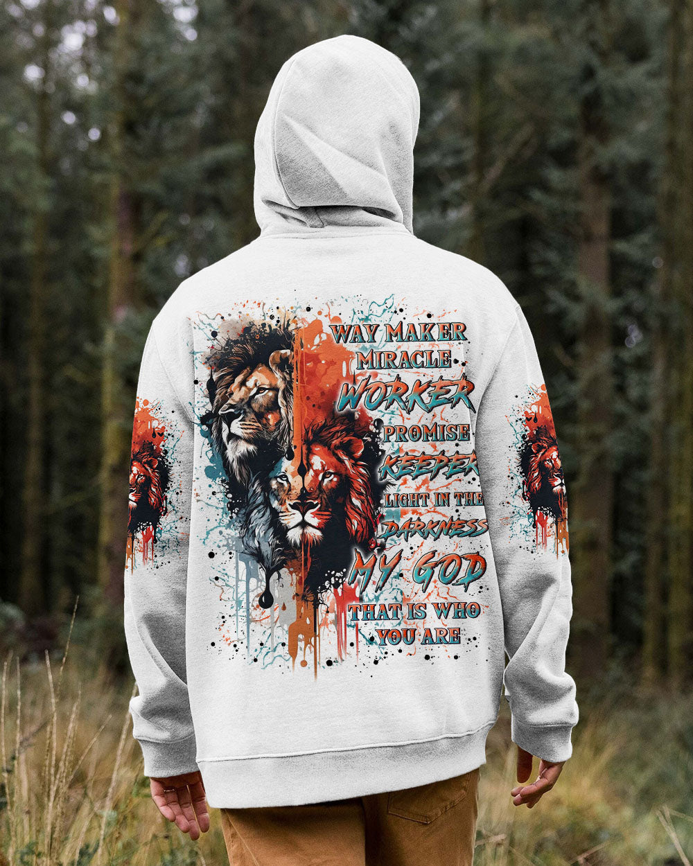 Way Maker Miracle Worker Cross Lion Men's All Over Print Shirt - Yhln0705241