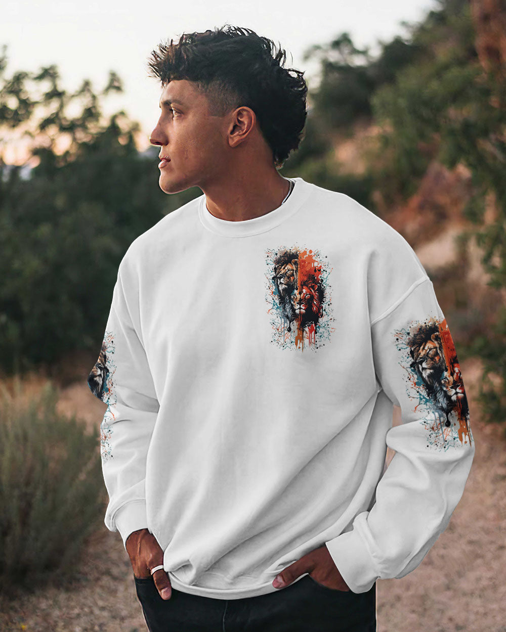 Way Maker Miracle Worker Cross Lion Men's All Over Print Shirt - Yhln0705241