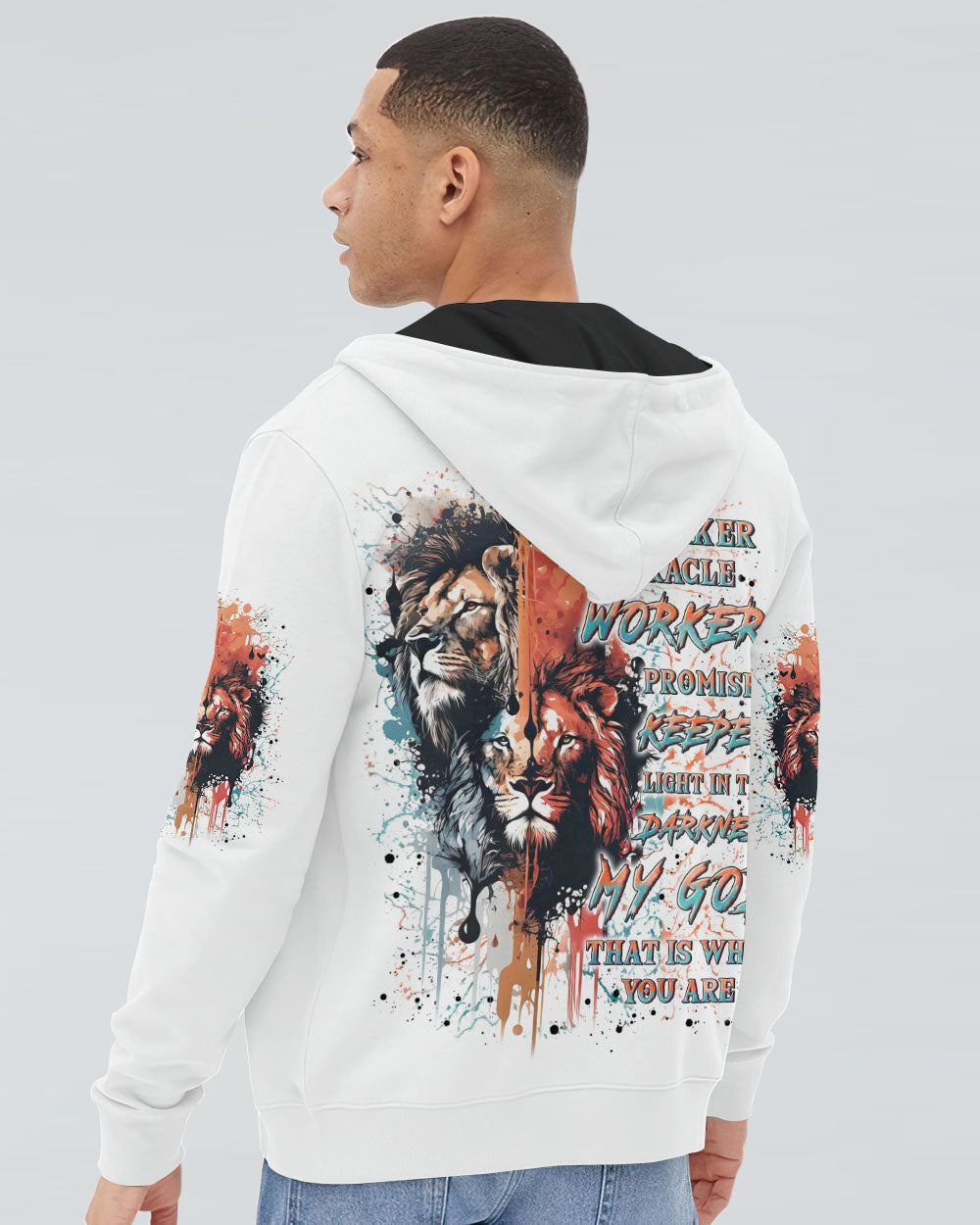 Way Maker Miracle Worker Cross Lion Men's All Over Print Shirt - Yhln0705241