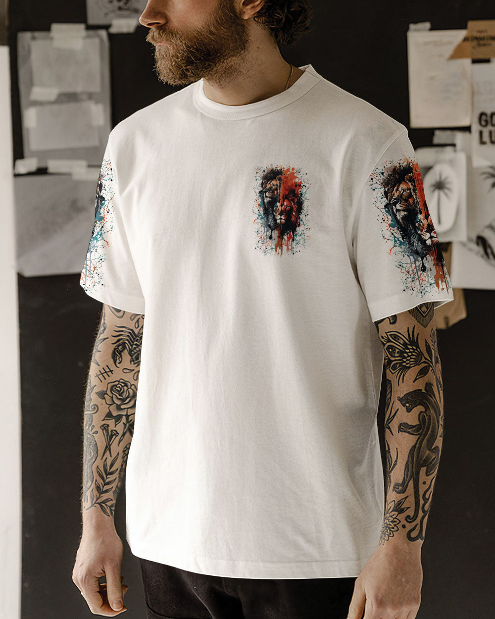 Way Maker Miracle Worker Cross Lion Men's All Over Print Shirt - Yhln0705241
