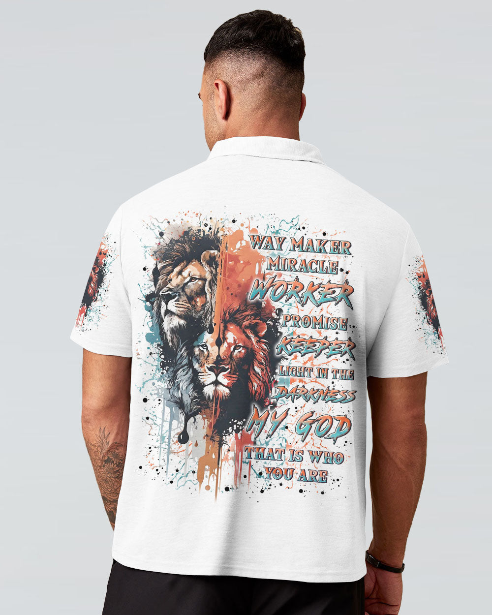 Way Maker Miracle Worker Cross Lion Men's All Over Print Shirt - Yhln0705241