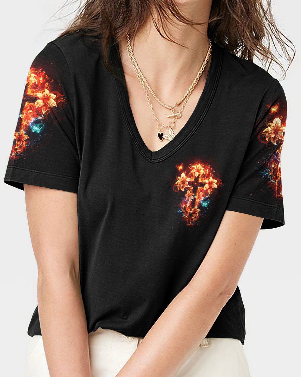Even In Darkness I See His Light Women's All Over Print Shirt - Ty2504242