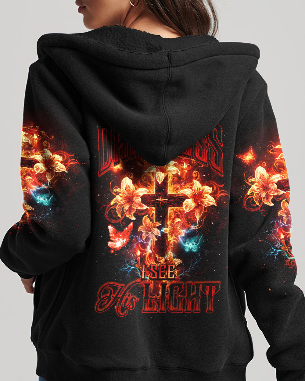 Even In Darkness I See His Light Women's All Over Print Shirt - Ty2504242