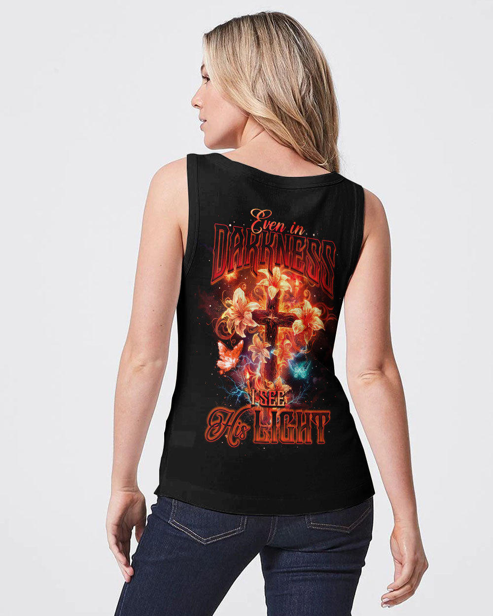 Even In Darkness I See His Light Women's All Over Print Shirt - Ty2504242