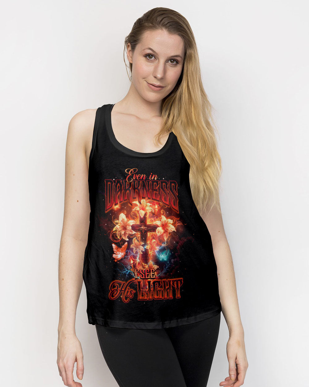 Even In Darkness I See His Light Women's All Over Print Shirt - Ty2504242