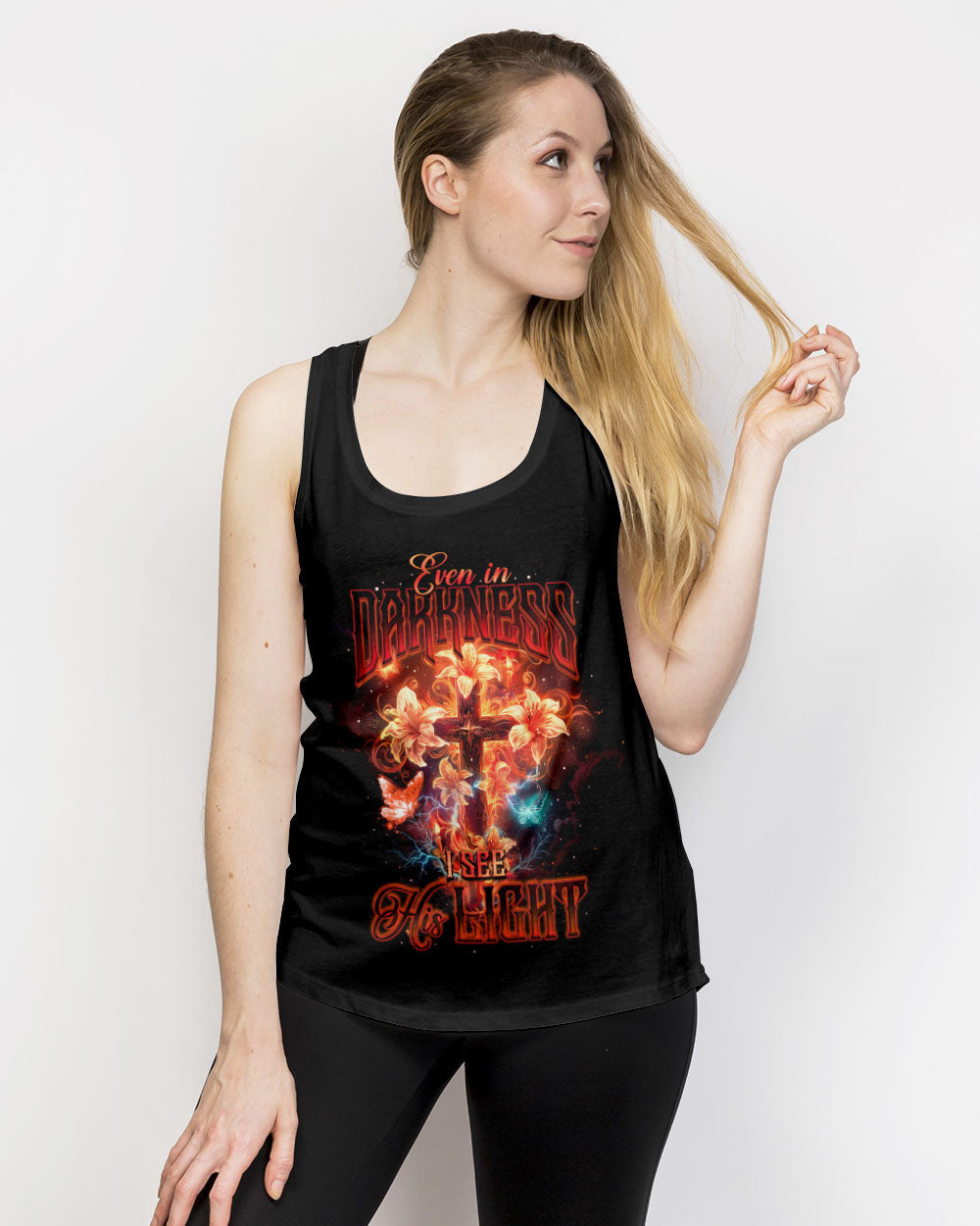 Even In Darkness I See His Light Women's All Over Print Shirt - Ty2504242