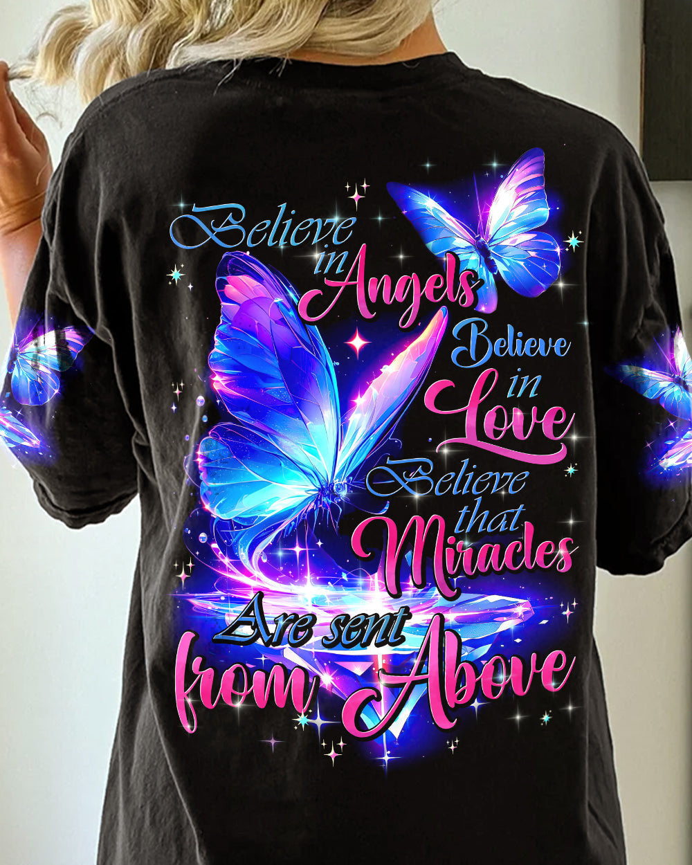 Believe That Miracles Are Sent From Above Women's All Over Print Shirt - Tytd1904241