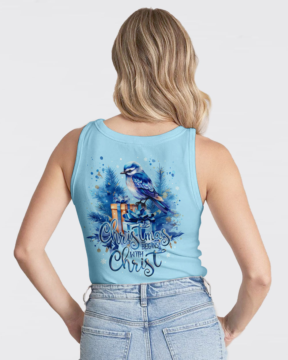 Christmas Begins With Christ Women's All Over Print Shirt - Ty1409233