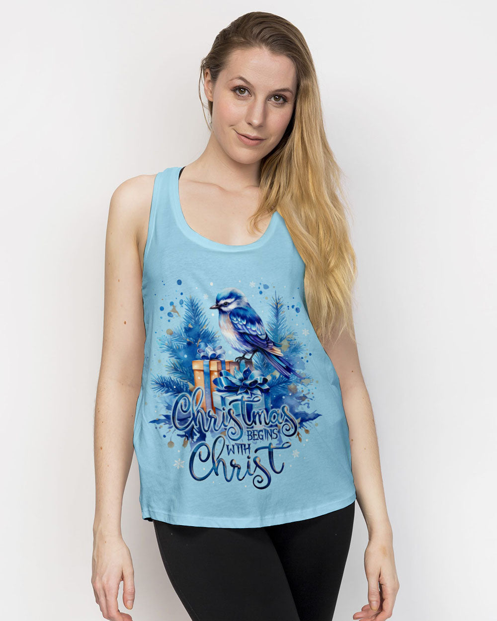 Christmas Begins With Christ Women's All Over Print Shirt - Ty1409233