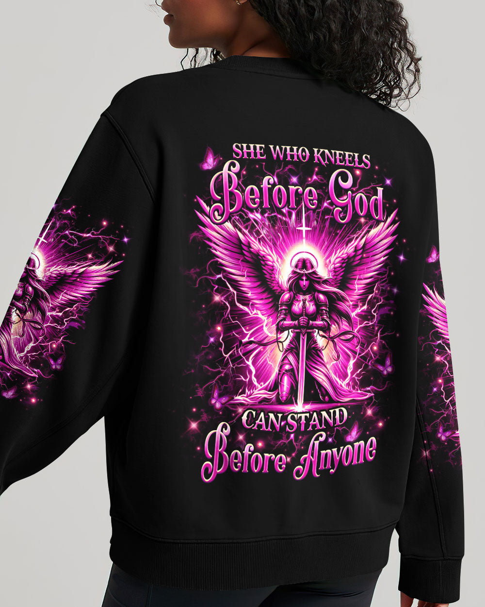 She Who Kneels Before God Women's All Over Print Shirt - Yhhn2204242