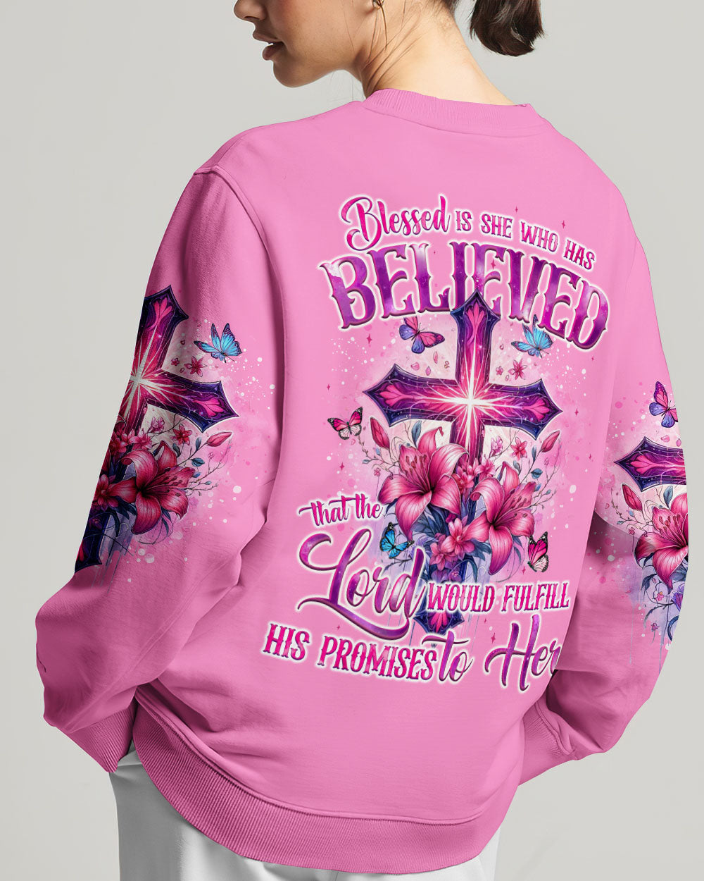 Blessed Is She Who Has Believed Women's All Over Print Shirt - Tyqy1206243