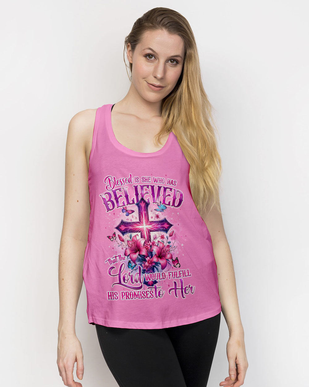 Blessed Is She Who Has Believed Women's All Over Print Shirt - Tyqy1206243