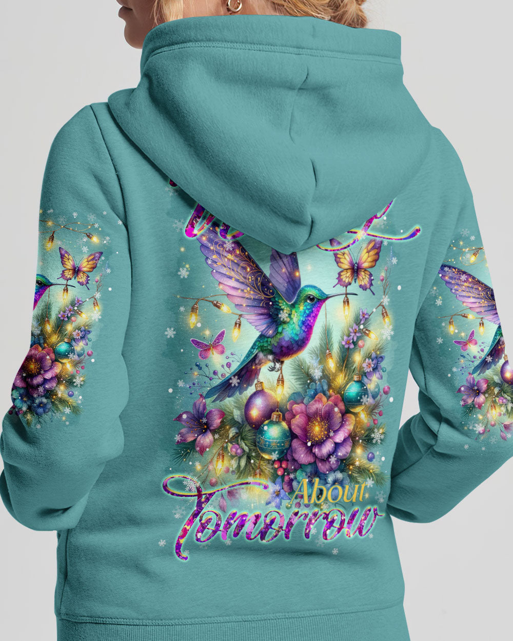 Do Not Worry About Tomorrow Hummingbird Christmas Women's All Over Print Shirt - Tltr3010236