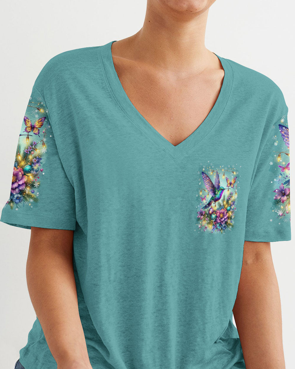 Do Not Worry About Tomorrow Hummingbird Christmas Women's All Over Print Shirt - Tltr3010236