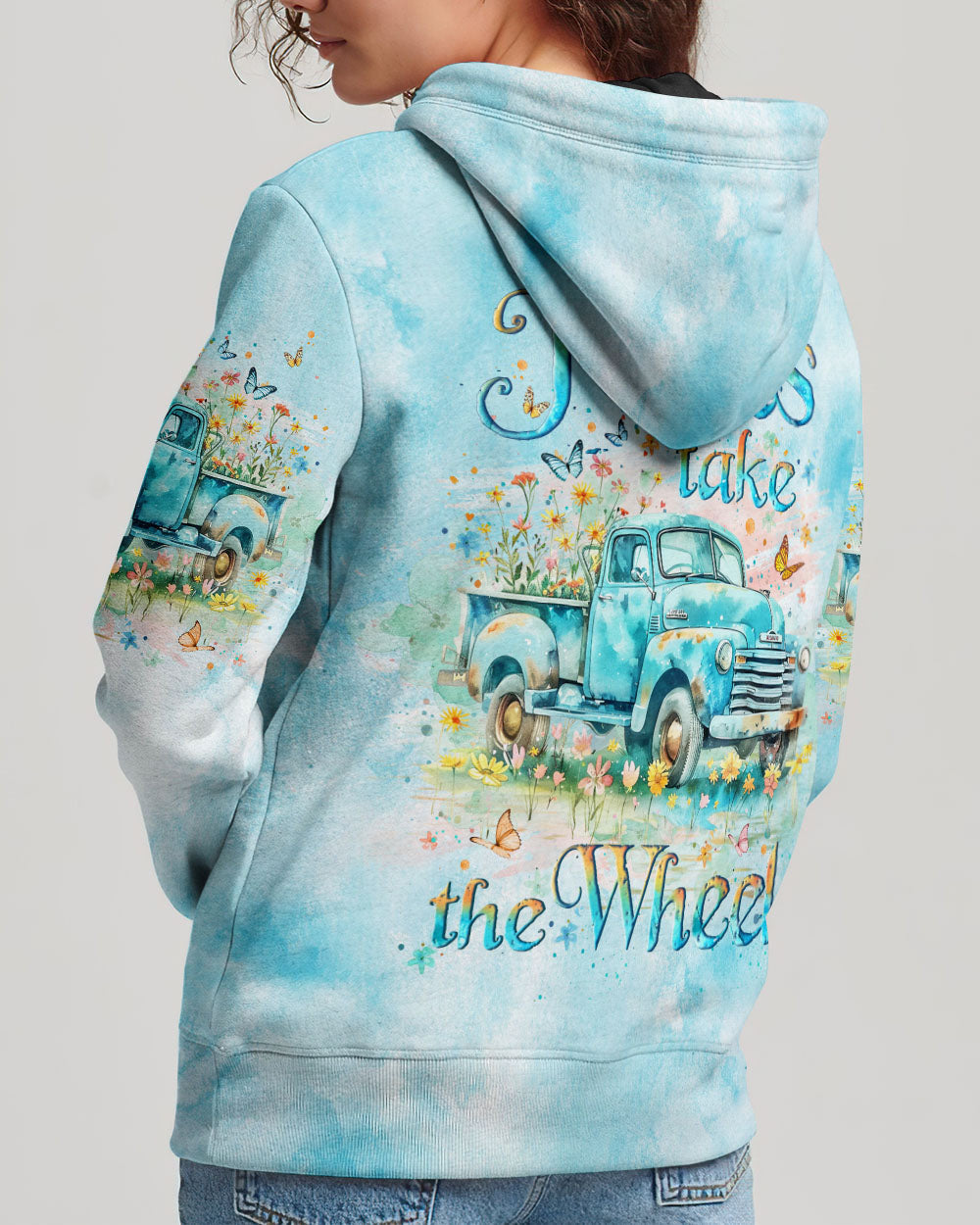 Jesus Take The Wheel Women's All Over Print Shirt - Yhlt2105242