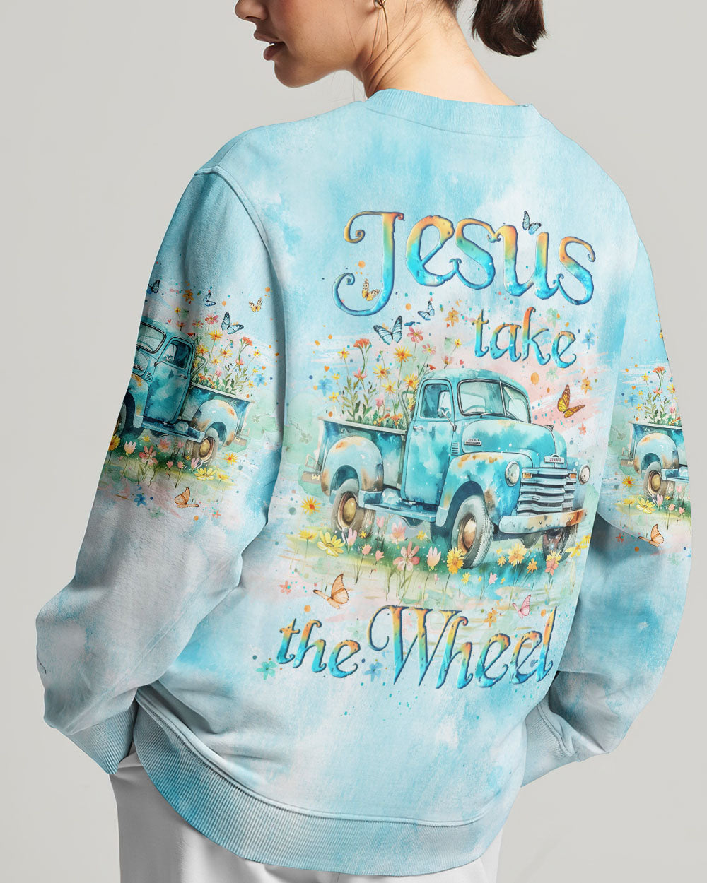 Jesus Take The Wheel Women's All Over Print Shirt - Yhlt2105242