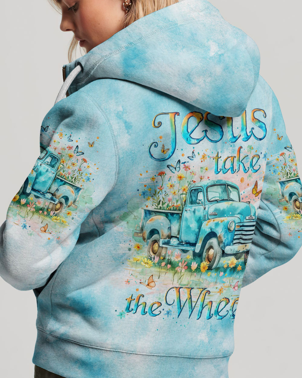 Jesus Take The Wheel Women's All Over Print Shirt - Yhlt2105242