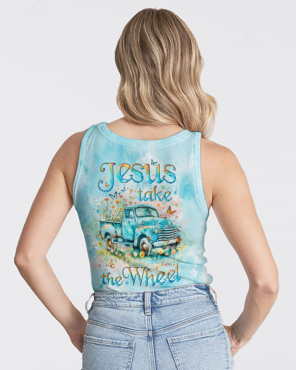 Jesus Take The Wheel Women's All Over Print Shirt - Yhlt2105242
