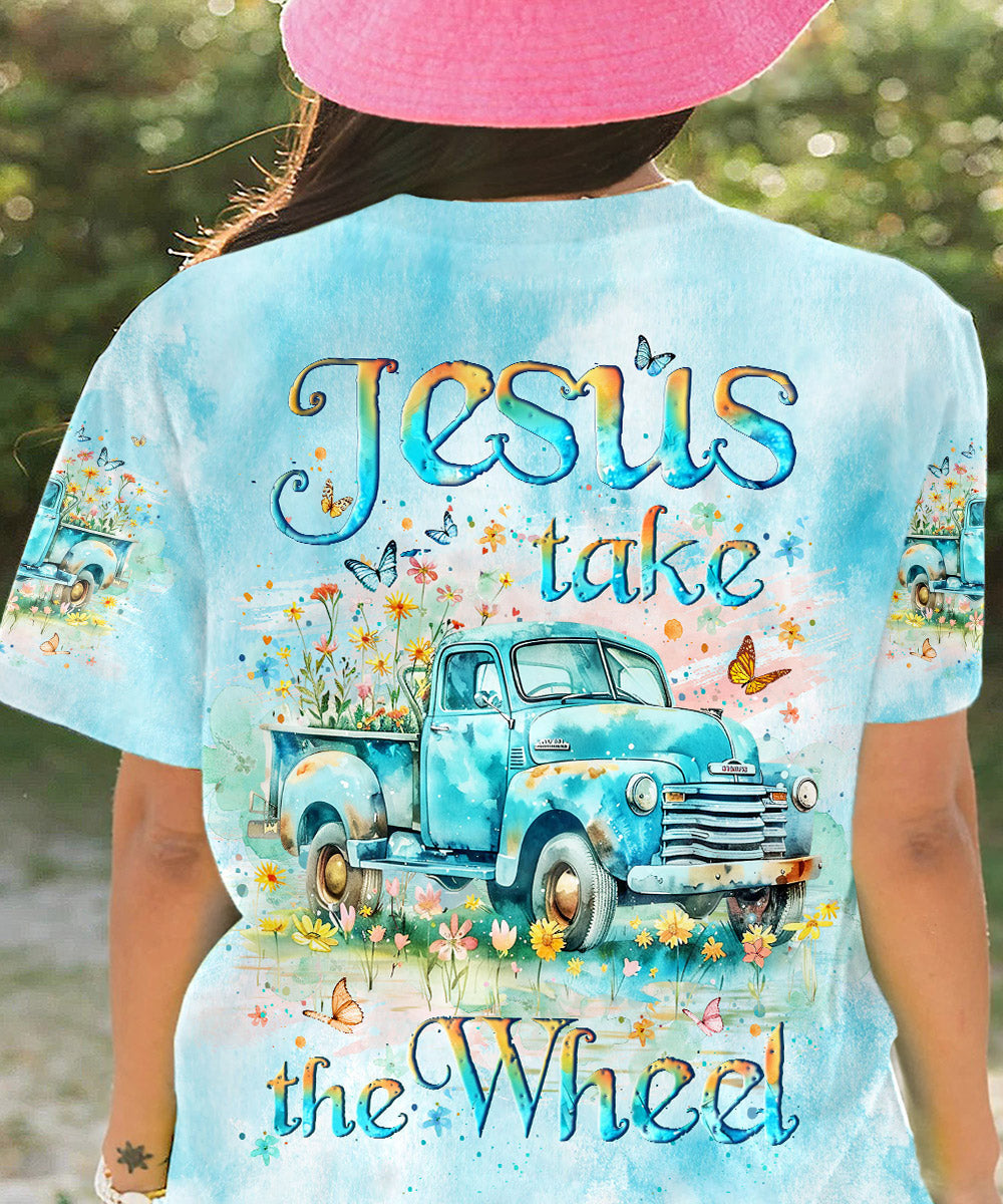 Jesus Take The Wheel Women's All Over Print Shirt - Yhlt2105242