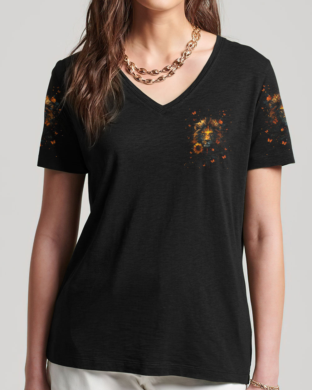 Way Maker Miracle Worker Cross Lion Women's All Over Print Shirt - Tlnt1104241