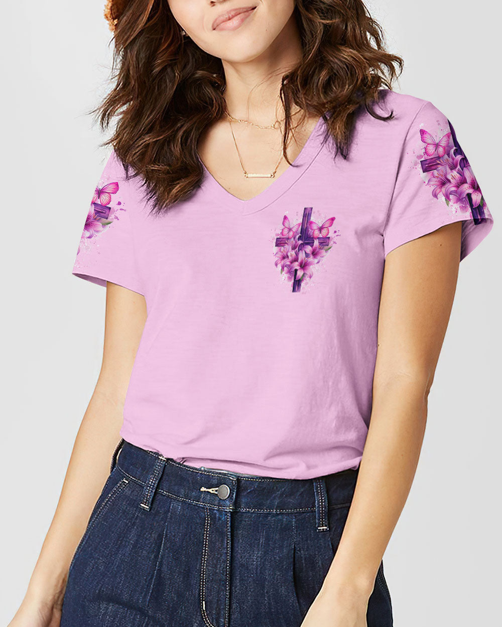 I Didn't Get Lucky I Prayed A Lot Women's All Over Print Shirt - Tytd0705241
