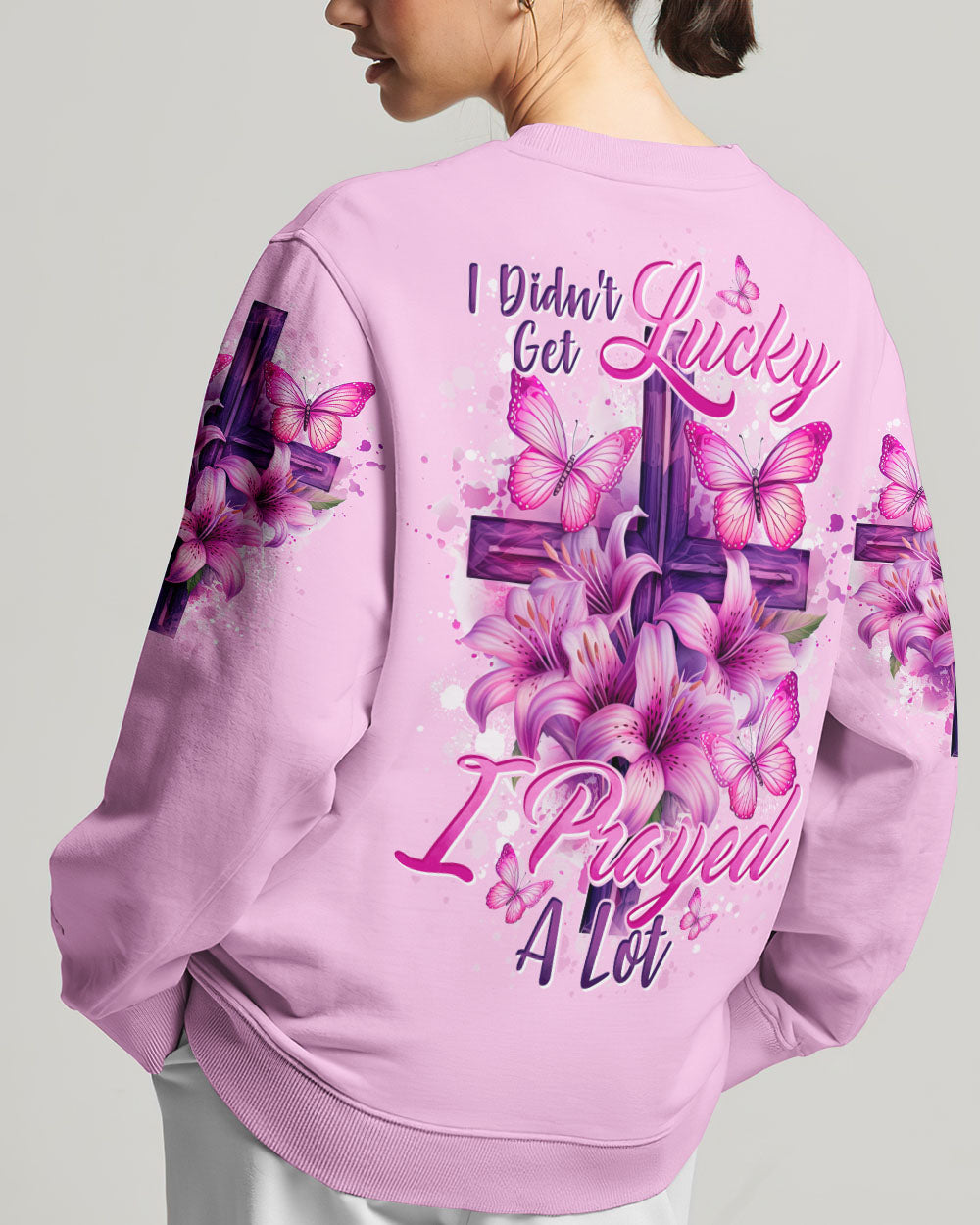 I Didn't Get Lucky I Prayed A Lot Women's All Over Print Shirt - Tytd0705241
