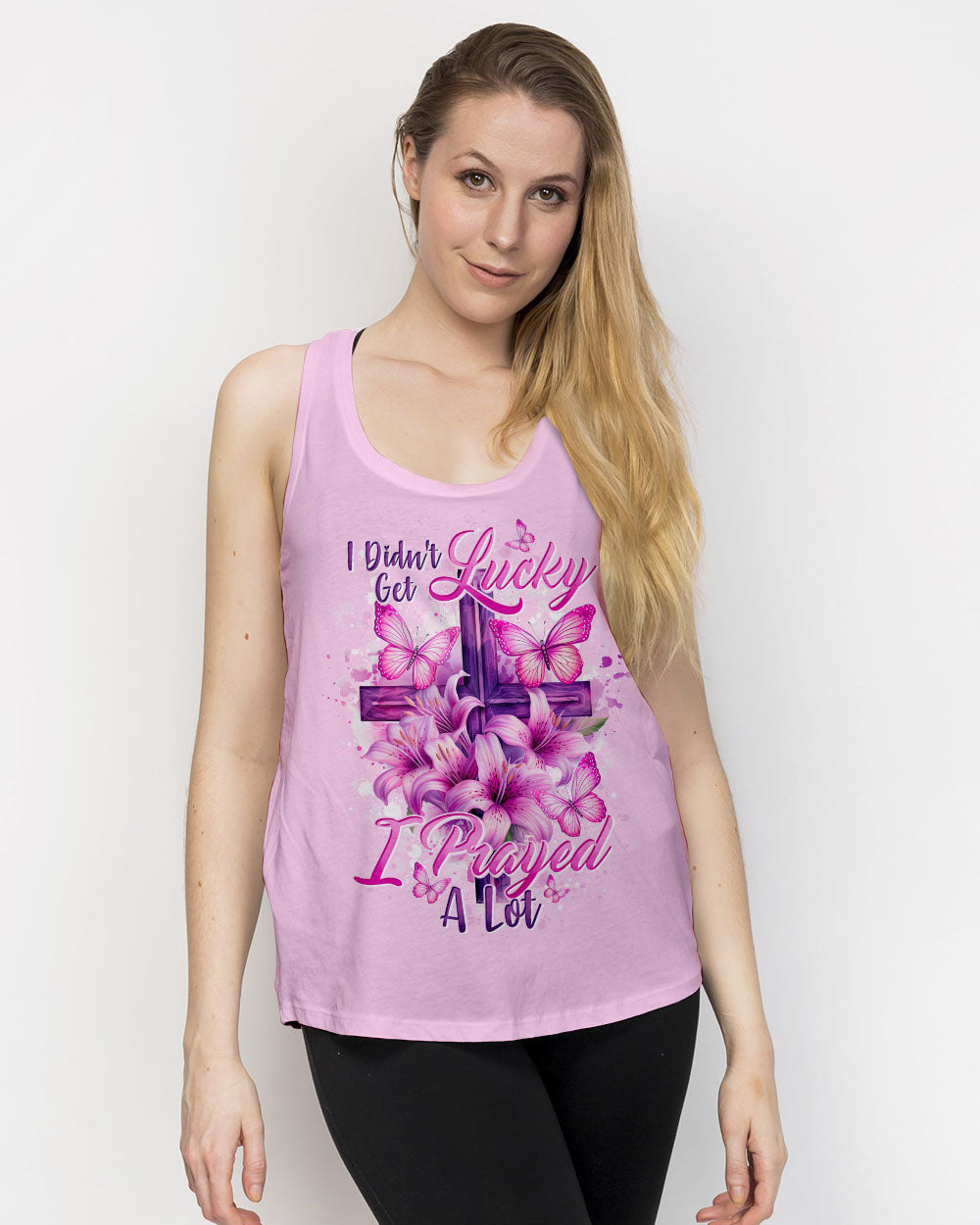 I Didn't Get Lucky I Prayed A Lot Women's All Over Print Shirt - Tytd0705241
