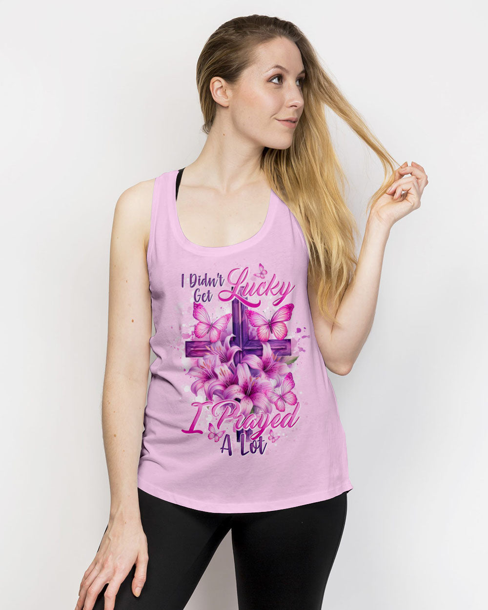 I Didn't Get Lucky I Prayed A Lot Women's All Over Print Shirt - Tytd0705241