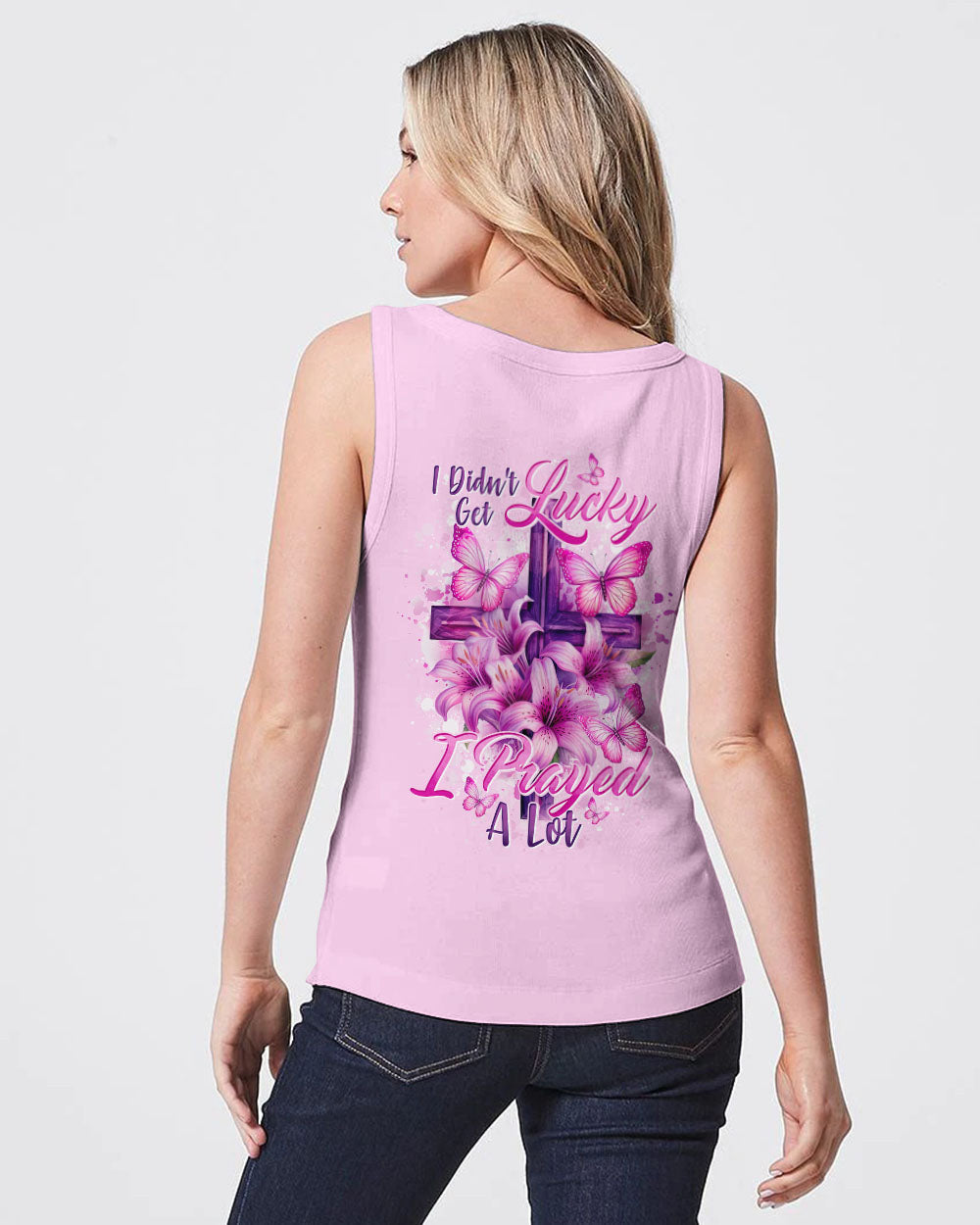 I Didn't Get Lucky I Prayed A Lot Women's All Over Print Shirt - Tytd0705241