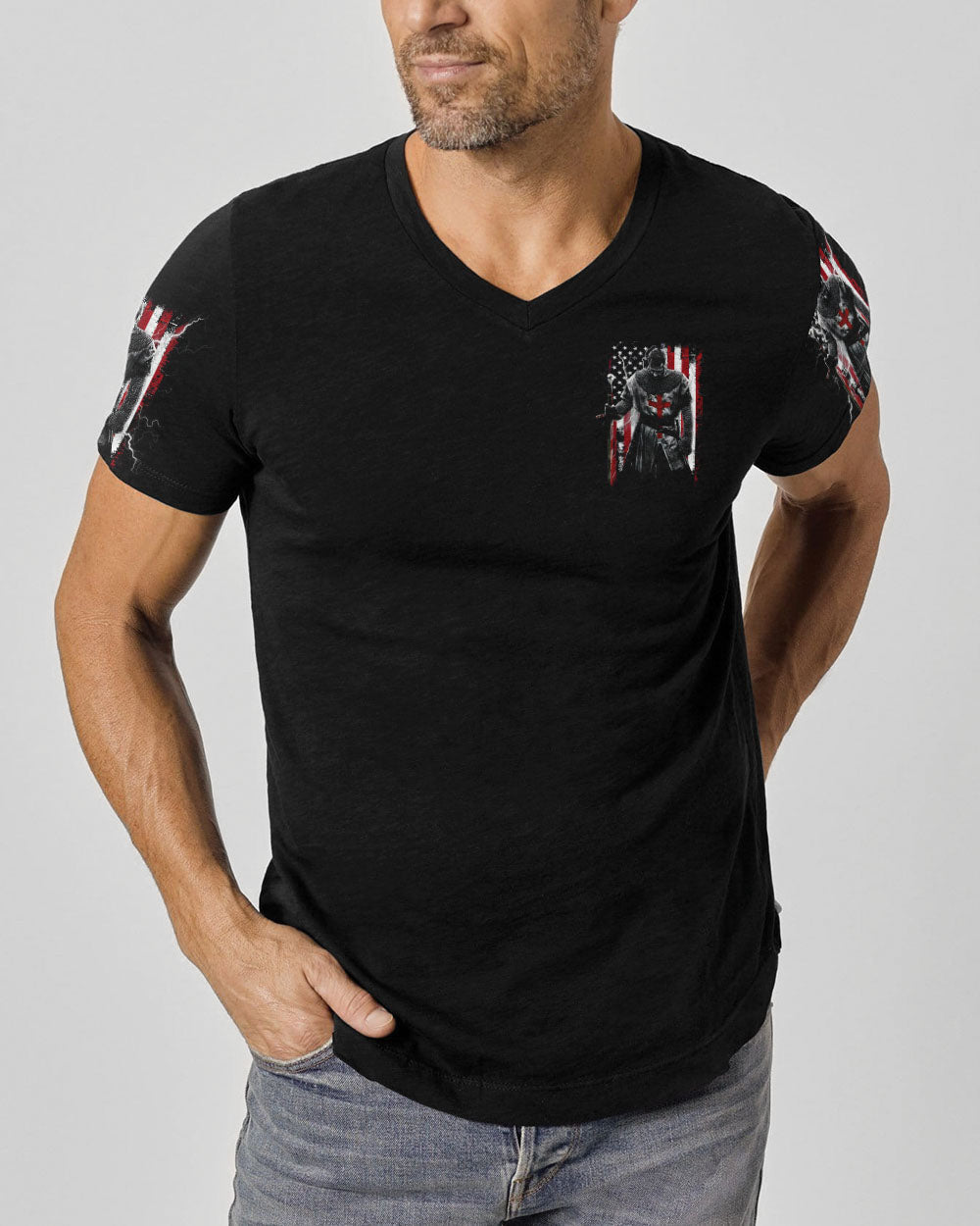 A Christian Man Without Prayer Warrior Men's All Over Print Shirt - Tlno0805244, easychoo.com