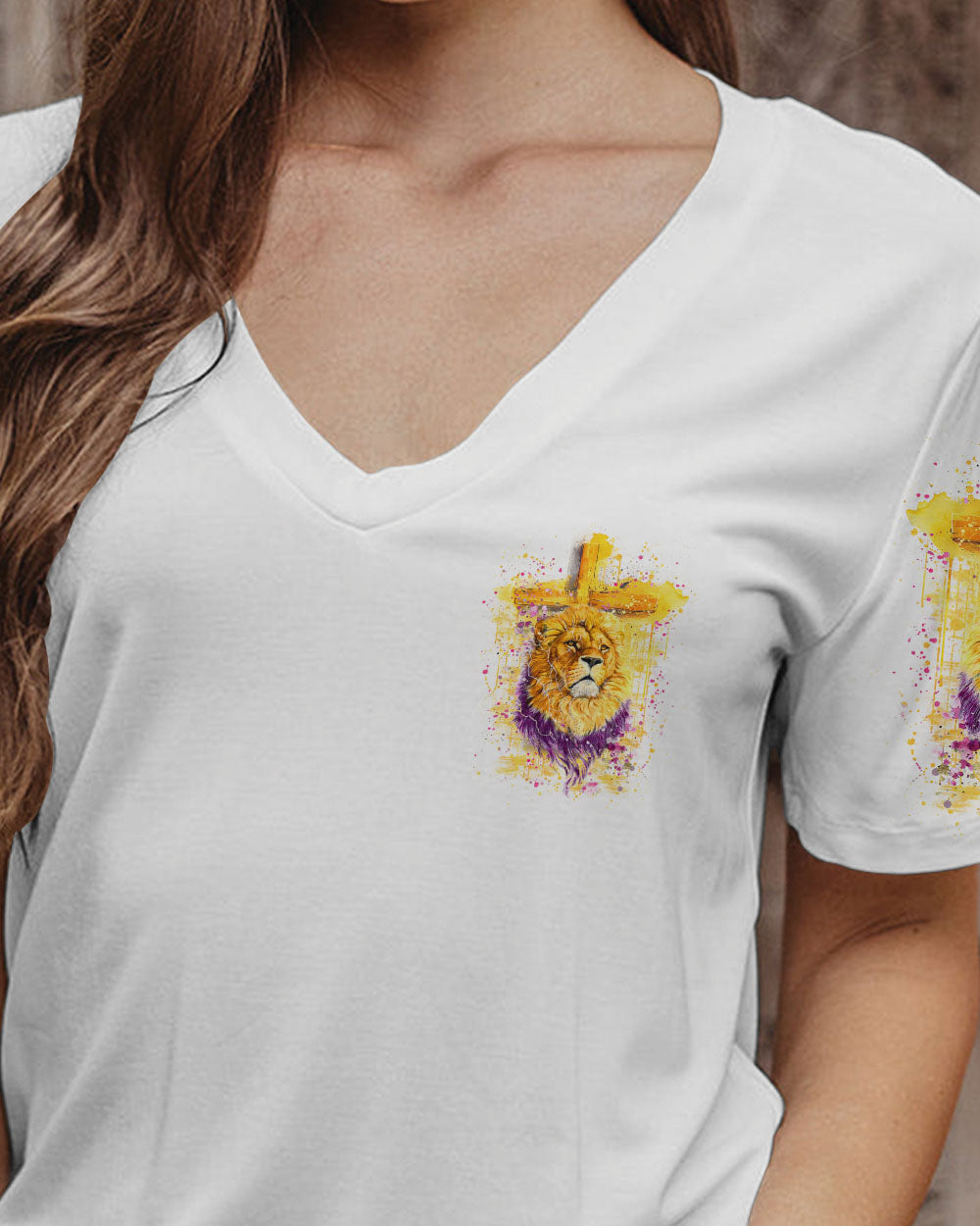 Way Maker Miracle Worker Cross Lion Women's All Over Print Shirt - Yhln0405242, easychoo.com