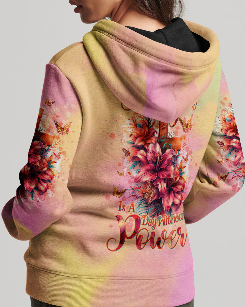 A Day Without Prayer Is A Day Without Power Lilies Women's All Over Print Shirt - Tltw2304245, easychoo.com