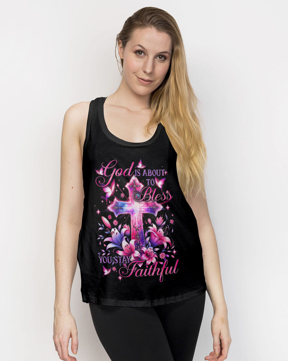 God Is About To Bless You Stay Faithful Women's All Over Print Shirt - Tytd1106243
