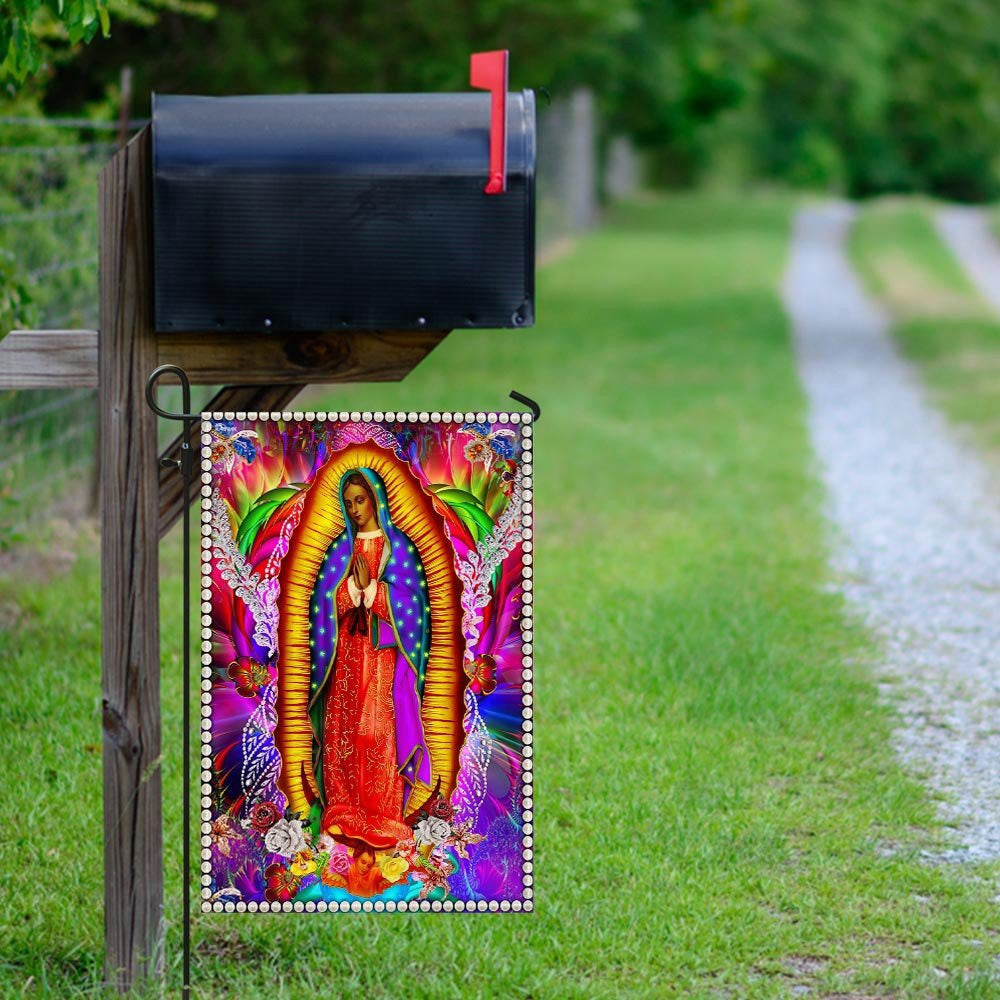 Christian Garden Flags, Our Lady Of Guadalupe Flag, Christian House Flags, Christian Cross Flag, Faith Flag, easychoo.com