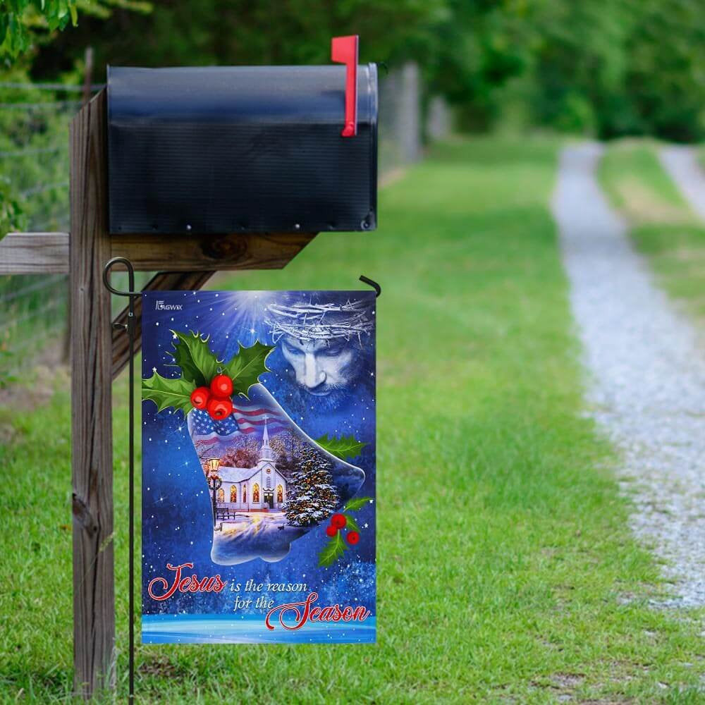 Christian Garden Flags, Jesus Is The Reason For The Season Christmas Flag, Christian House Flags, Christian Cross Flag, Faith Flag, easychoo.com