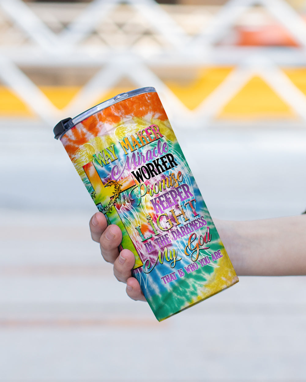 Promise Keeper Light In The Darkness Tie Dye Tumbler - Tytd2606232, easychoo.com