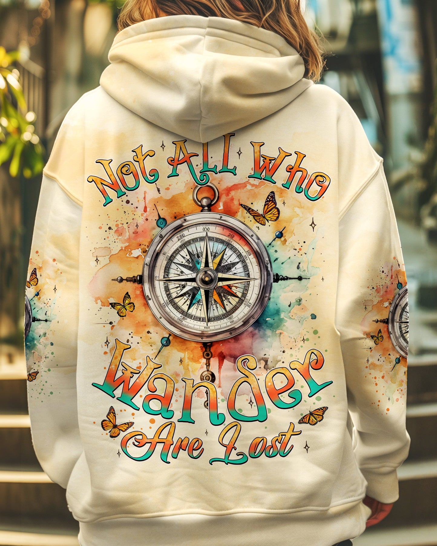 NOT ALL WHO WANDER ARE LOST COMPASS ALL OVER PRINT - TYQY2810243