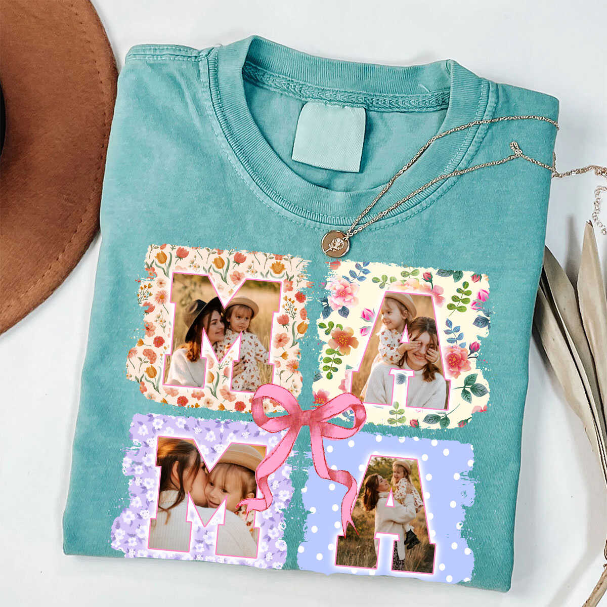 Personalized custom - Love is Mama T-shirt, easychoo.com
