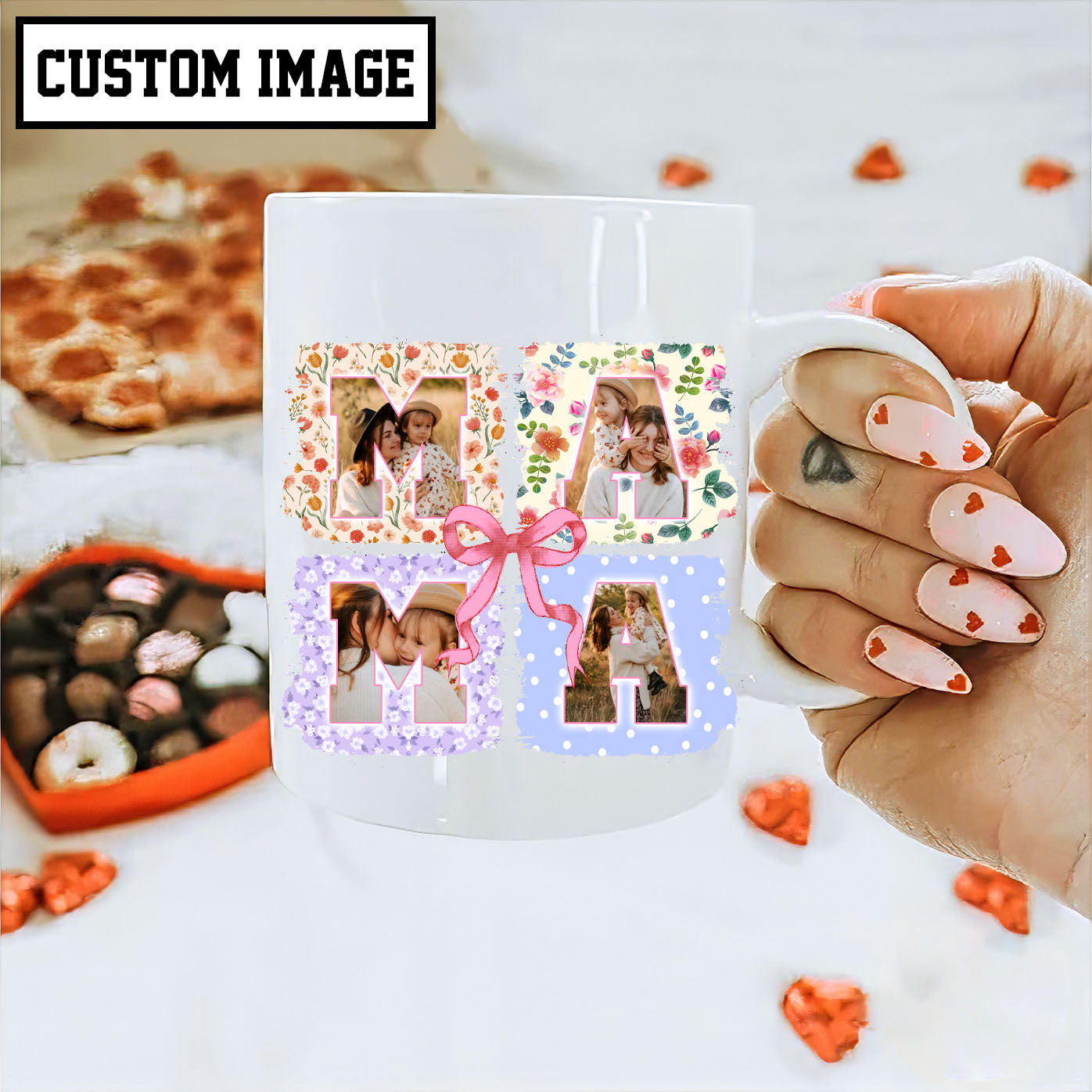 Personalized custom - Love u Mama Mug 11oz,15oz, easychoo.com