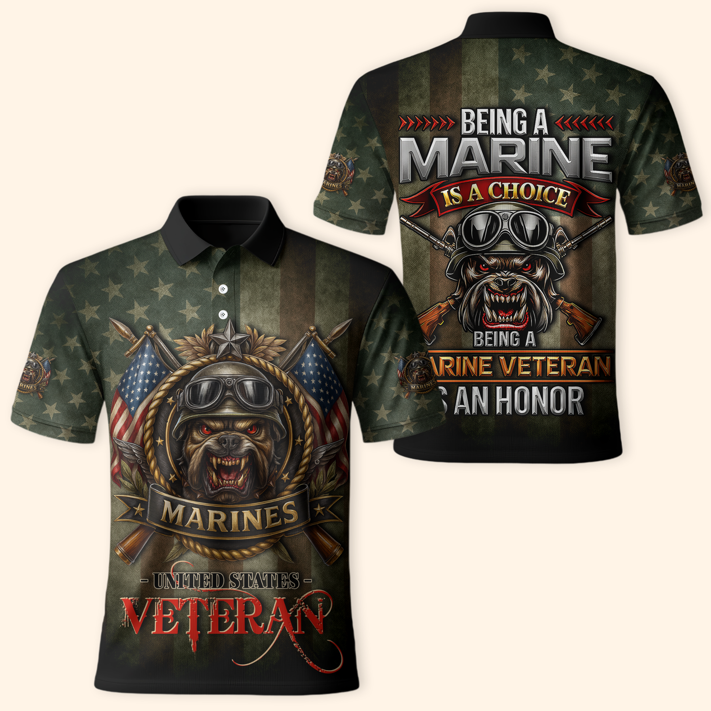 U.S. Marine Veteran Hoodie – Being a Marine Is a Choice, Being a Veteran Is an Honor, easychoo.com