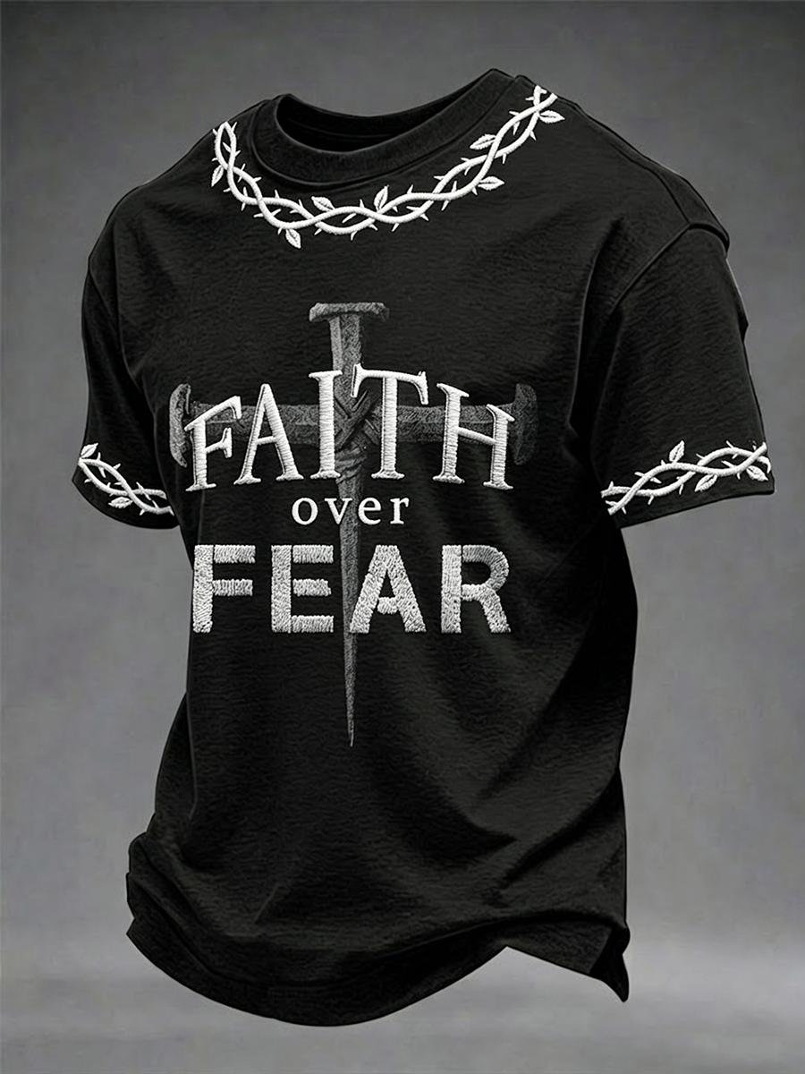 Men's Faith Over Fear Short Sleeves T-shirt