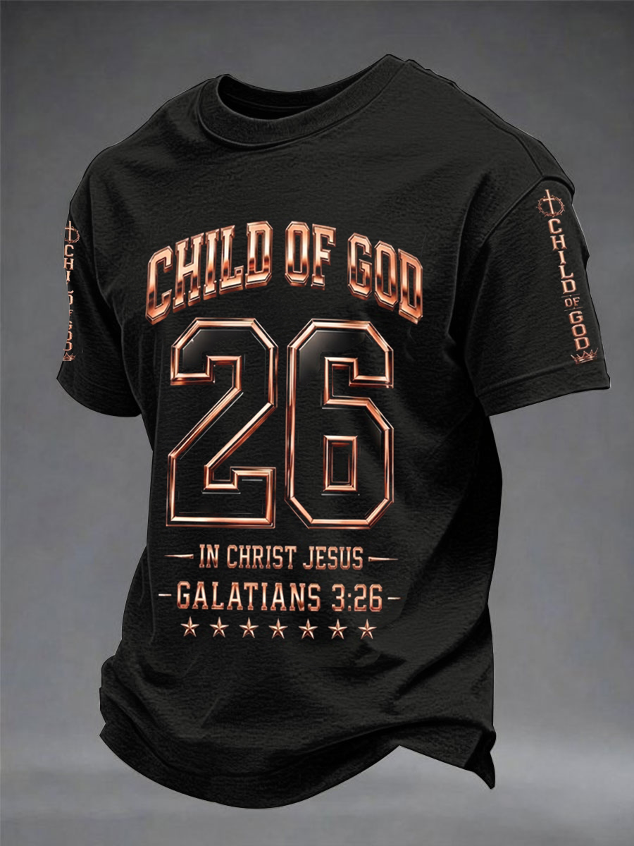 Men's Child Of God In Christ Jesus Short Sleeves T-shirt