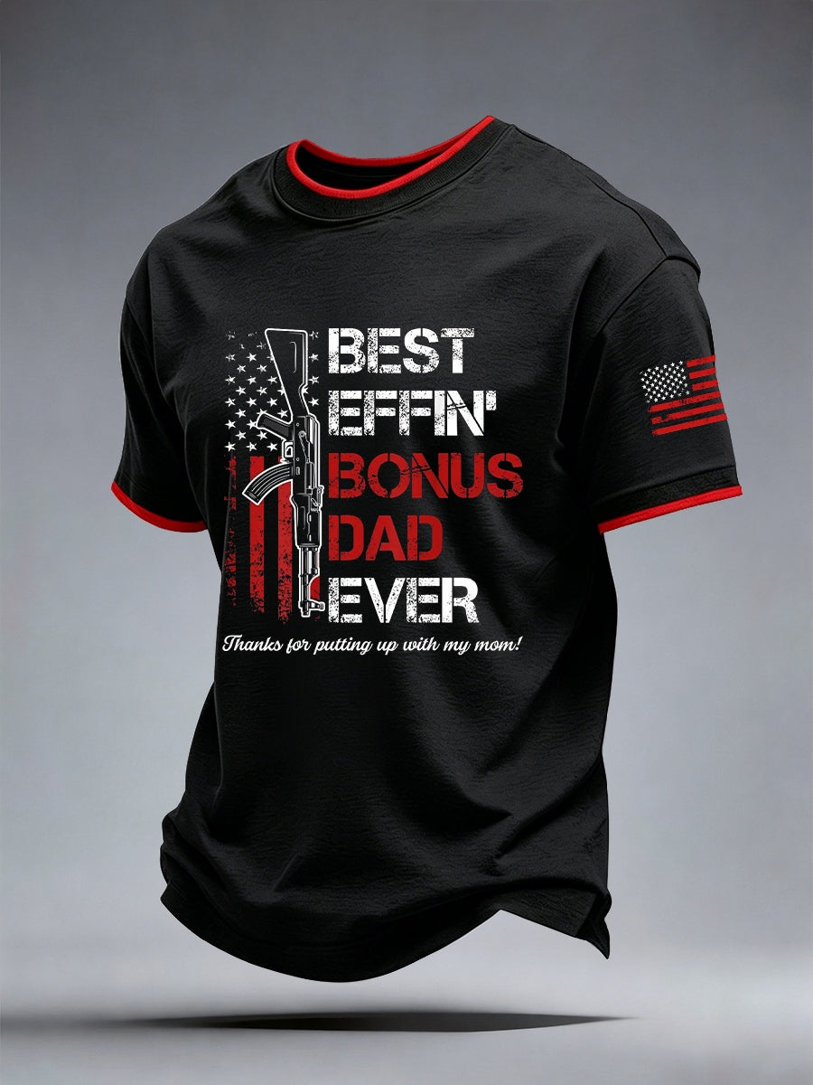 Men's Best Effin' Bonus Dad Ever T-Shirt