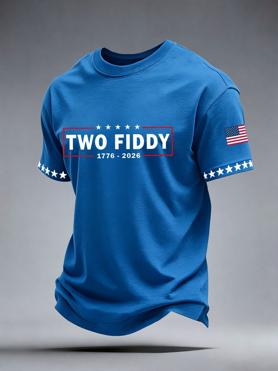 Men's Two Fiddy Print T-Shirt