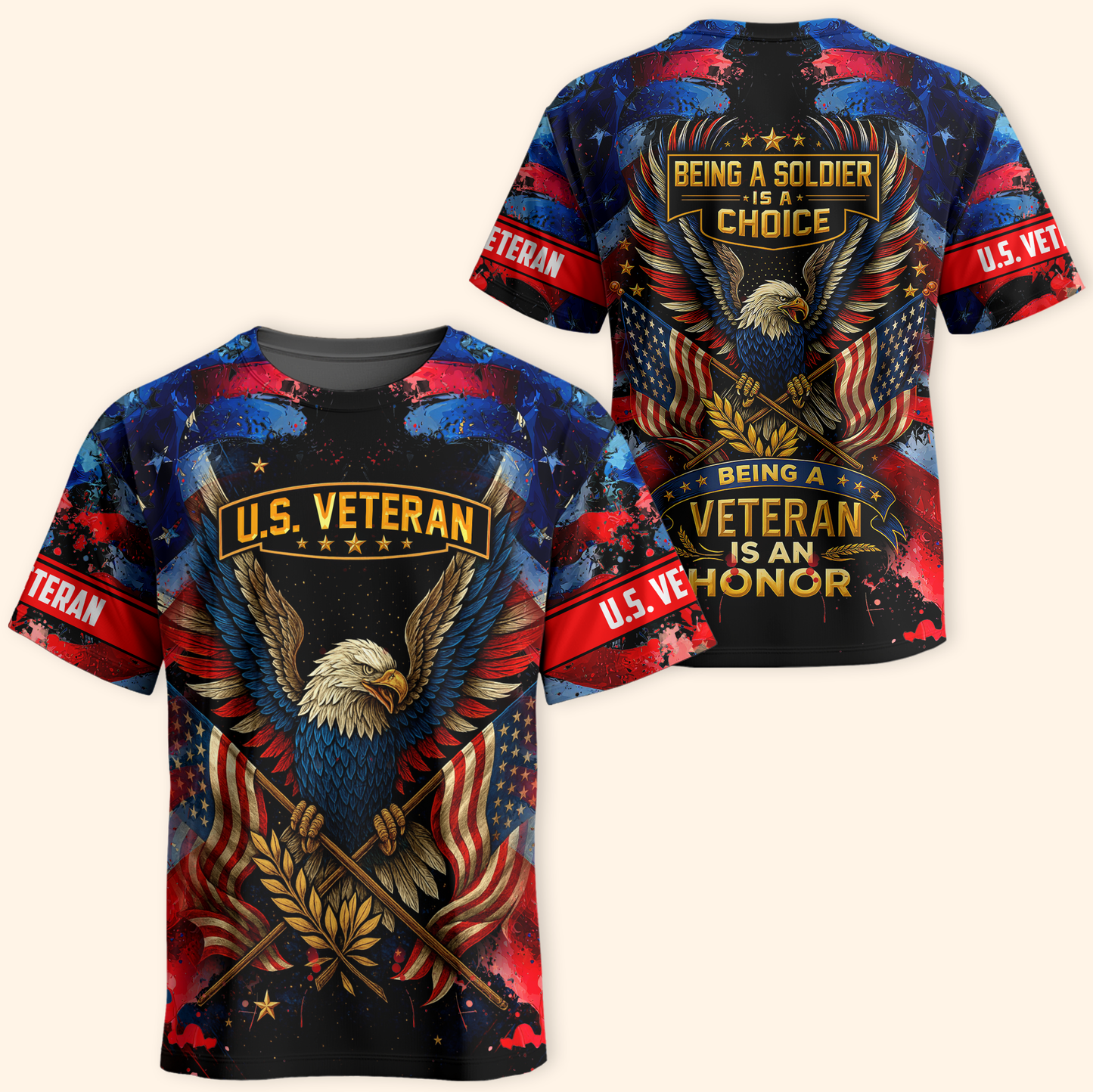 U.S. Veteran Hoodie – Being a Soldier Is a Choice, Being a Veteran Is an Honor Design, easychoo.com