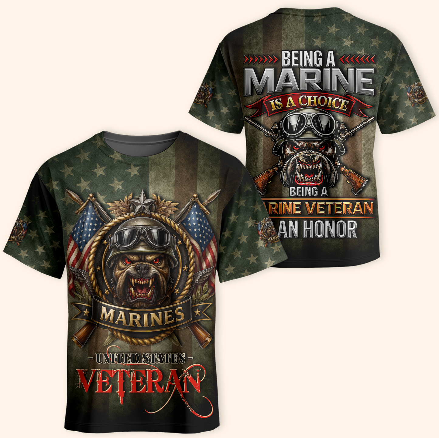 U.S. Marine Veteran Hoodie – Being a Marine Is a Choice, Being a Veteran Is an Honor, easychoo.com