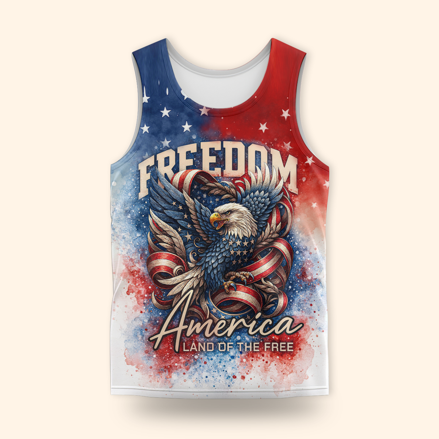 U.S. Veteran Hoodie – Freedom America Land of The Free, Patriotic Eagle Design