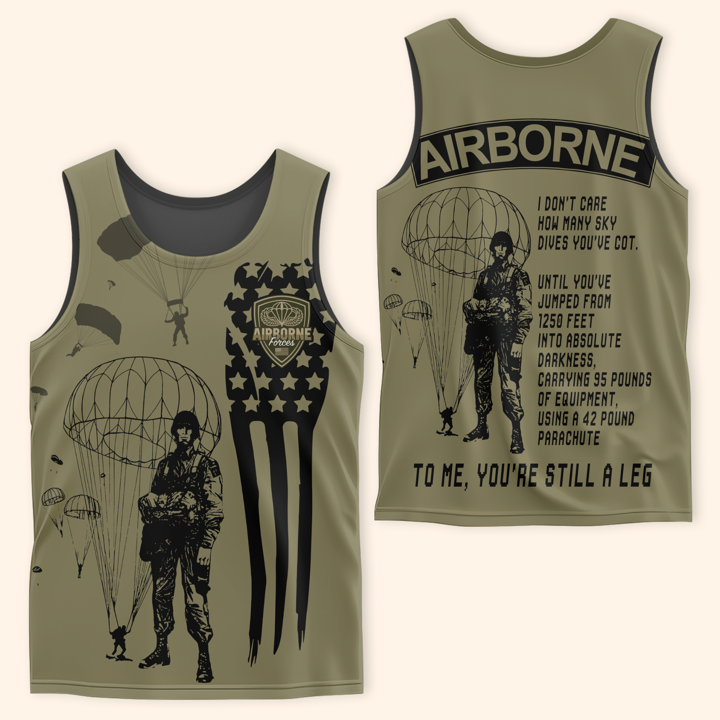 U.S. Airborne Hoodie – Paratrooper Camo Design, Proud Army Veteran Apparel, easychoo.com