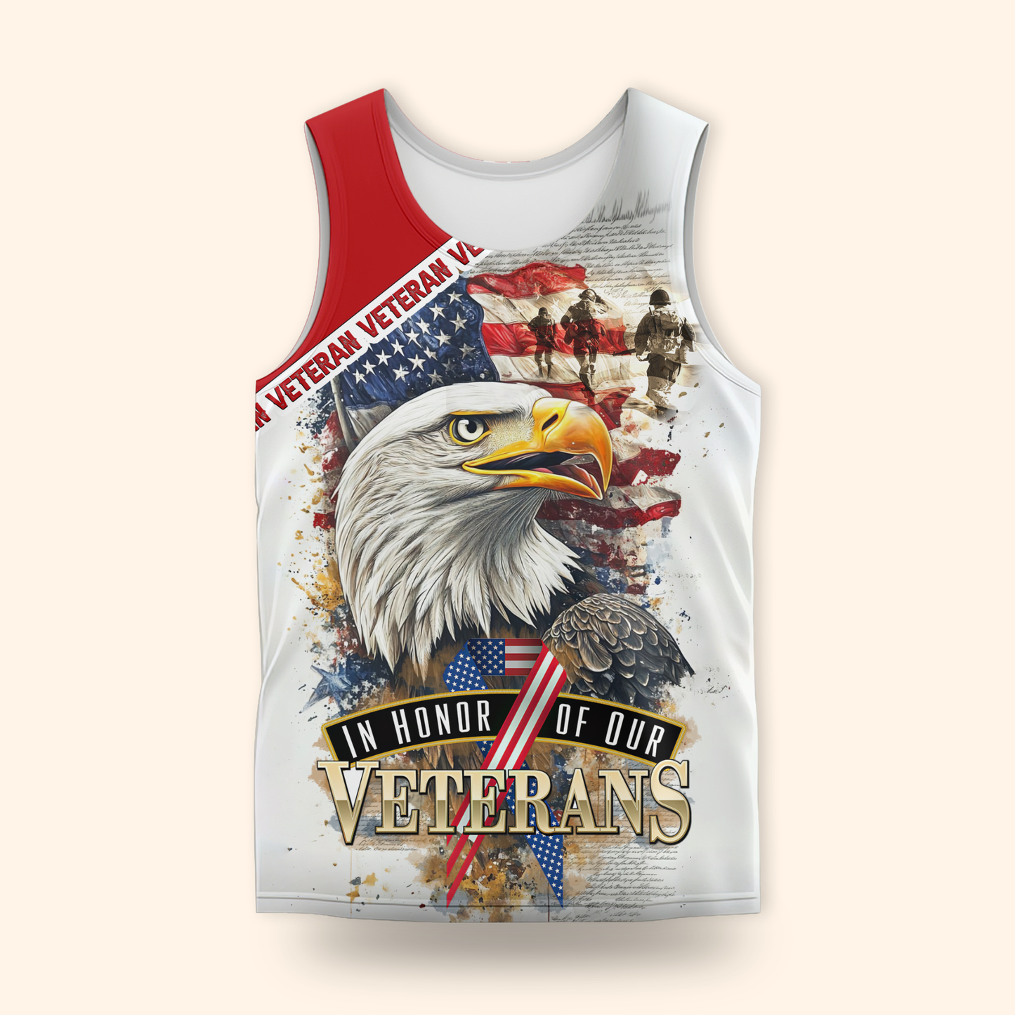 U.S. Veteran Hoodie – In Honor of Our Heroes American Flag Design