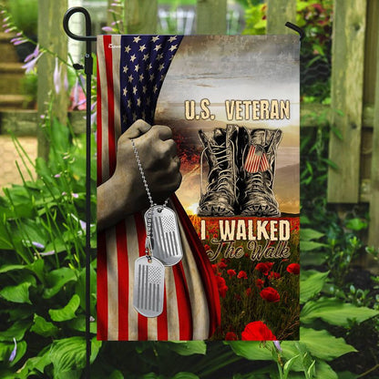 U.S VETERAN, I WALKED THE WALK - FLAG , Gifts for veterans